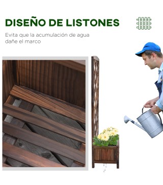 Jardinera con Enrejado