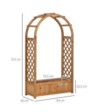 Jardinera con Enrejado