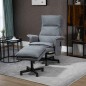 Sillón de Masaje Relax Eléctrico con Reposapiés con Mando a Distancia y 8 Zonas de Masaje 78x93x99 cm Gris