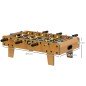 Futbolín de Mesa de Madera con 6 Varillas 2 Marcadores de Puntos y 18 Jugadores para +6 Años 69x36,5x22cm Natural Futbolín de Mesa de Madera con 6 Varillas 2 Marcadores de Puntos y 18 Jugadores para +6 Años 69x36,5x22cm Natural