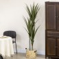 Yuca Artificial 190cm Planta Artificial con 39 Hojas Decoración para Hogar Salón Oficina Jardín Ø17x190 cm Verde