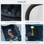 Carrito para Perros Pequeños 3 en 1 con Vagón Desmontable Cesta de Almacenaje Correas de Seguridad y Cojín Azul