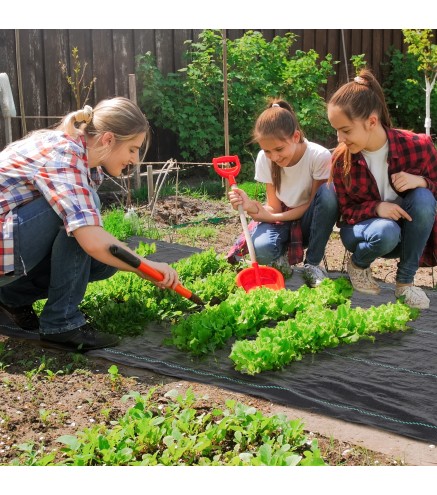 Malla Geotextil 1x100 m Malla de Jardín contra Malas Hierbas 60 g/m² Rollo de Malla Antimaleza Negro