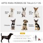 Cochecito para Perros Pequeños Plegable con Ventanas de Malla Cojín Lavable Correas de Seguridad y Marco de Acero Rojo