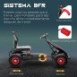 Go Kart a Pedales Infantil con Asiento Ajustable Neumáticos Inflables Amortiguador y Freno de Mano 121x58x61 cm Rojo Go Kart a Pedales Infantil con Asiento Ajustable Neumáticos Inflables Amortiguador y Freno de Mano 121x58x61 cm Rojo
