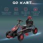 Go Kart a Pedales Infantil con Asiento Ajustable Neumáticos Inflables Amortiguador y Freno de Mano 121x58x61 cm Rojo Go Kart a Pedales Infantil con Asiento Ajustable Neumáticos Inflables Amortiguador y Freno de Mano 121x58x61 cm Rojo