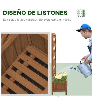 Jardinera con Enrejado