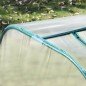 Invernadero para Jardín Terraza 395x100x80 cm para Cultivo de Plantas Tipo Túnel Marco Acero y PVC Transparente y Verde