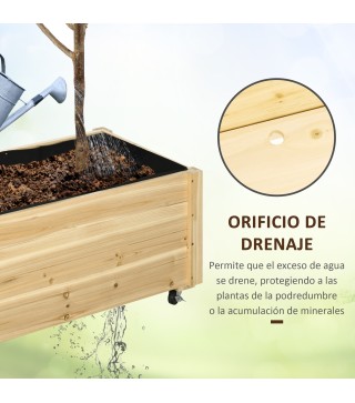 Jardinera con Ruedas