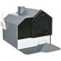 Arenero para Gatos Caja de Arena Cerrada para Gatos con Bandeja Extraíble Pala y Filtro Desodorizante 47x45x42 cm Gris Arenero para Gatos Caja de Arena Cerrada para Gatos con Bandeja Extraíble Pala y Filtro Desodorizante 47x45x42 cm Gris