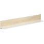 Estante Flotante de Madera Balda de Pared para Salón Dormitorio Pasillo Cocina Baño 120x15x20 cm Roble y Blanco