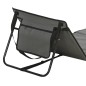 Conjunto de 2 Esterillas de Playa Plegable con Respaldo Reclinable y Bolsa de Transporte 142x51x40 cm Gris