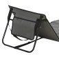 Conjunto de 2 Esterillas de Playa Plegable con Respaldo Reclinable y Correa de Transporte 142x51x40 cm Gris