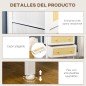 Cómoda de Dormitorio de Estilo Cannage Bohemio con 5 Cajones de Tela Plegables para Entrada Salón 62x30x126,5 cm Blanco Cómoda de Dormitorio de Estilo Cannage Bohemio con 5 Cajones de Tela Plegables para Entrada Salón 62x30x126,5 cm Blanco