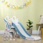 Tobogán Infantil para Niños de 18-36 Meses con 3 Escalones Antideslizantes para Interior Exterior 157x46,5x80 cm Gris Tobogán Infantil para Niños de 18-36 Meses con 3 Escalones Antideslizantes para Interior Exterior 157x46,5x80 cm Gris