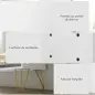 Zapatero Estrecho con 4 Cajones Abatibles Estantes Ajustables para 16 Pares 106x24x102 cm Blanco