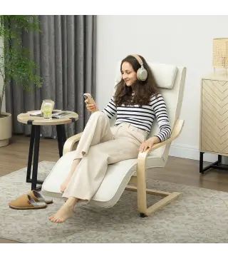Sillón Salón con Masaje y Calefacción de Lino Reposapiés Ajustable Respaldo Alto Reposacabezas Control Remoto Bolsillo