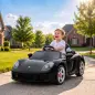 Coche Eléctrico Niños Licencia Porsche Carrera GT 12V Mando a Distancia 2,4 G 2 Motores Suspensión Arranque Suave Negro