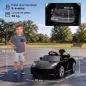 Coche Eléctrico Niños Licencia Porsche Carrera GT 12V Mando a Distancia 2,4 G 2 Motores Suspensión Arranque Suave Negro