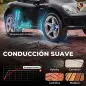 Coche Eléctrico Niños Licencia Porsche Carrera GT 12V Mando a Distancia 2,4 G 2 Motores Suspensión Arranque Suave Negro