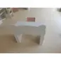 Juego de Mesa Infantil con Silla con Cajón y 4 Estantes Laterales Diseño de Orejitas de Zorro 3-8 Años Blanco y Rosa