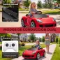 Coche Eléctrico Niños Licencia Porsche Carrera GT 12V Mando a Distancia 2,4 G 2 Motores Suspensión Arranque Suave Rojo