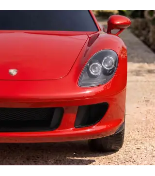 Coche Eléctrico Niños Licencia Porsche Carrera GT 12V Mando a Distancia 2,4 G 2 Motores Suspensión Arranque Suave Rojo