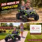 Coche Eléctrico Niños 2 Plazas UTV 24V 2 Motores Batería Litio Control Remoto Suspensión Arranque Suave 3-8 Años Verde Coche Eléctrico Niños 2 Plazas UTV 24V 2 Motores Batería Litio Control Remoto Suspensión Arranque Suave 3-8 Años Verde