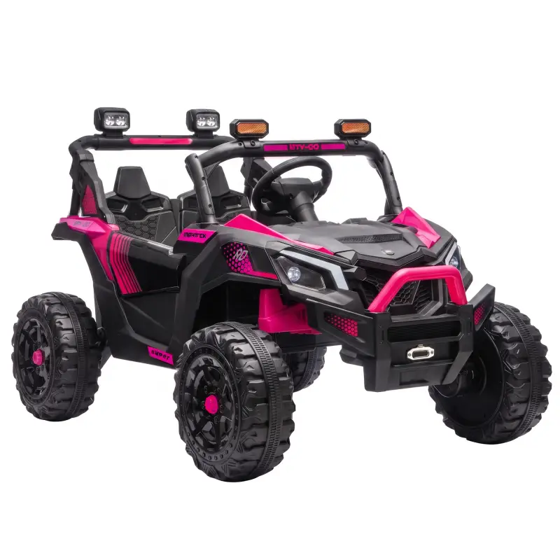 Coche Eléctrico Niños 2 Plazas UTV 24V 2 Motores Batería Litio Control Remoto Suspensión Arranque Suave 3-8 Años Rosa Coche Eléctrico Niños 2 Plazas UTV 24V 2 Motores Batería Litio Control Remoto Suspensión Arranque Suave 3-8 Años Rosa