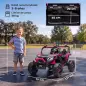 Coche Eléctrico Niños 2 Plazas UTV 24V 2 Motores Batería Litio Control Remoto Suspensión Arranque Suave 3-8 Años Rosa Coche Eléctrico Niños 2 Plazas UTV 24V 2 Motores Batería Litio Control Remoto Suspensión Arranque Suave 3-8 Años Rosa