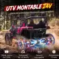 Coche Eléctrico Niños 2 Plazas UTV 24V 2 Motores Batería Litio Control Remoto Suspensión Arranque Suave 3-8 Años Rosa Coche Eléctrico Niños 2 Plazas UTV 24V 2 Motores Batería Litio Control Remoto Suspensión Arranque Suave 3-8 Años Rosa