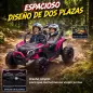 Coche Eléctrico Niños 2 Plazas UTV 24V 2 Motores Batería Litio Control Remoto Suspensión Arranque Suave 3-8 Años Rosa Coche Eléctrico Niños 2 Plazas UTV 24V 2 Motores Batería Litio Control Remoto Suspensión Arranque Suave 3-8 Años Rosa