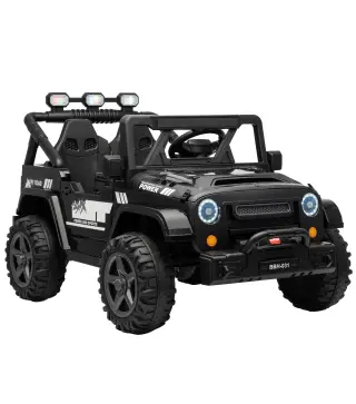 Coche Eléctrico Niños 24V 2 Plazas Batería de Litio Control Remoto 2 Motores Suspensión Trasera Arranque Suave Negro