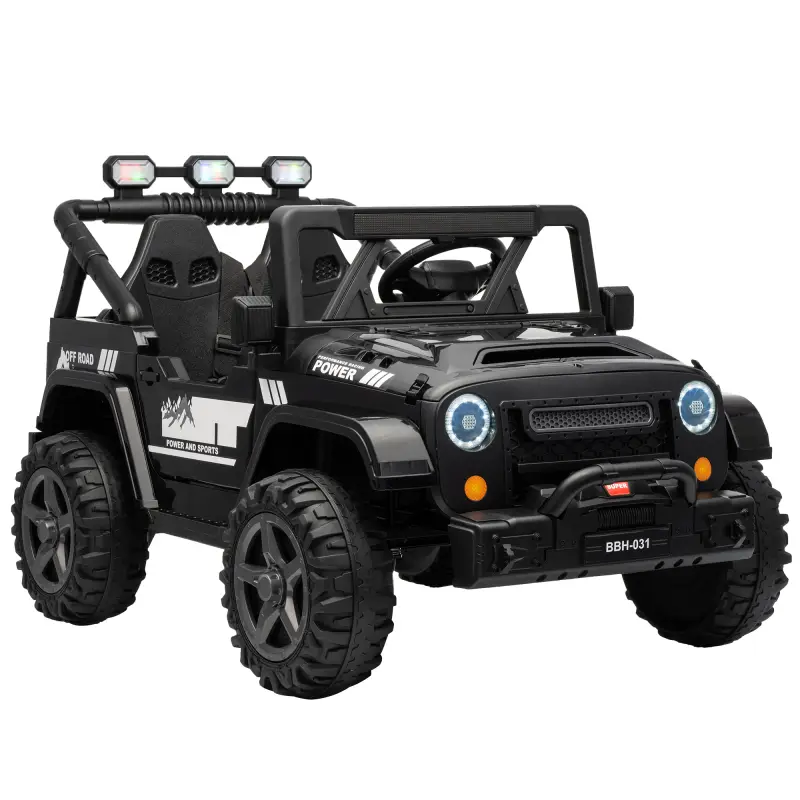 Coche Eléctrico Niños 24V 2 Plazas Batería de Litio Control Remoto 2 Motores Suspensión Trasera Arranque Suave Negro Coche Eléctrico Niños 24V 2 Plazas Batería de Litio Control Remoto 2 Motores Suspensión Trasera Arranque Suave Negro
