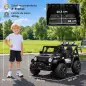 Coche Eléctrico Niños 24V 2 Plazas Batería de Litio Control Remoto 2 Motores Suspensión Trasera Arranque Suave Negro Coche Eléctrico Niños 24V 2 Plazas Batería de Litio Control Remoto 2 Motores Suspensión Trasera Arranque Suave Negro