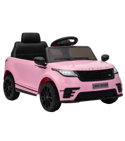 Coche Eléctrico SUV Niños Licencia Range Rover Velar 12V Control Remoto Batería Litio 2 Motores Suspensión 2-4Años Rosa