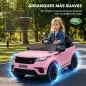 Coche Eléctrico SUV Niños Licencia Range Rover Velar 12V Control Remoto Batería Litio 2 Motores Suspensión 2-4Años Rosa Coche Eléctrico SUV Niños Licencia Range Rover Velar 12V Control Remoto Batería Litio 2 Motores Suspensión 2-4Años Rosa