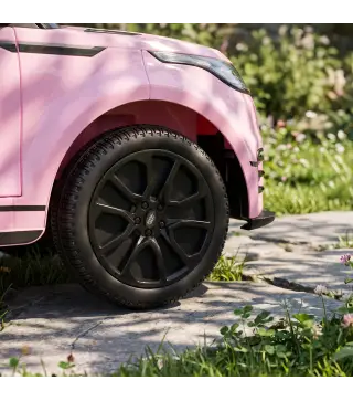 Coche Eléctrico SUV Niños Licencia Range Rover Velar 12V Control Remoto Batería Litio 2 Motores Suspensión 2-4Años Rosa