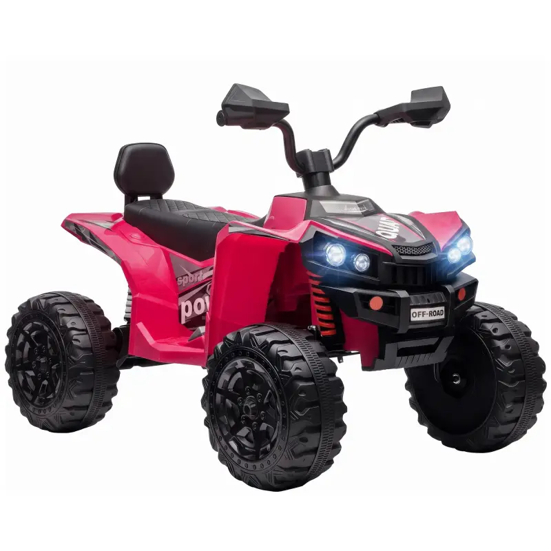 Quad Eléctrico Niños 24V 2 Plazas 2 Motores 120 W Batería de Litio Suspensión Arranque Suave 4-6 km/h 3-8 Años Rosa Quad Eléctrico Niños 24V 2 Plazas 2 Motores 120 W Batería de Litio Suspensión Arranque Suave 4-6 km/h 3-8 Años Rosa