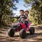 Quad Eléctrico Niños 24V 2 Plazas 2 Motores 120 W Batería de Litio Suspensión Arranque Suave 4-6 km/h 3-8 Años Rosa Quad Eléctrico Niños 24V 2 Plazas 2 Motores 120 W Batería de Litio Suspensión Arranque Suave 4-6 km/h 3-8 Años Rosa