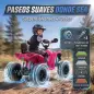 Quad Eléctrico Niños 24V 2 Plazas 2 Motores 120 W Batería de Litio Suspensión Arranque Suave 4-6 km/h 3-8 Años Rosa Quad Eléctrico Niños 24V 2 Plazas 2 Motores 120 W Batería de Litio Suspensión Arranque Suave 4-6 km/h 3-8 Años Rosa