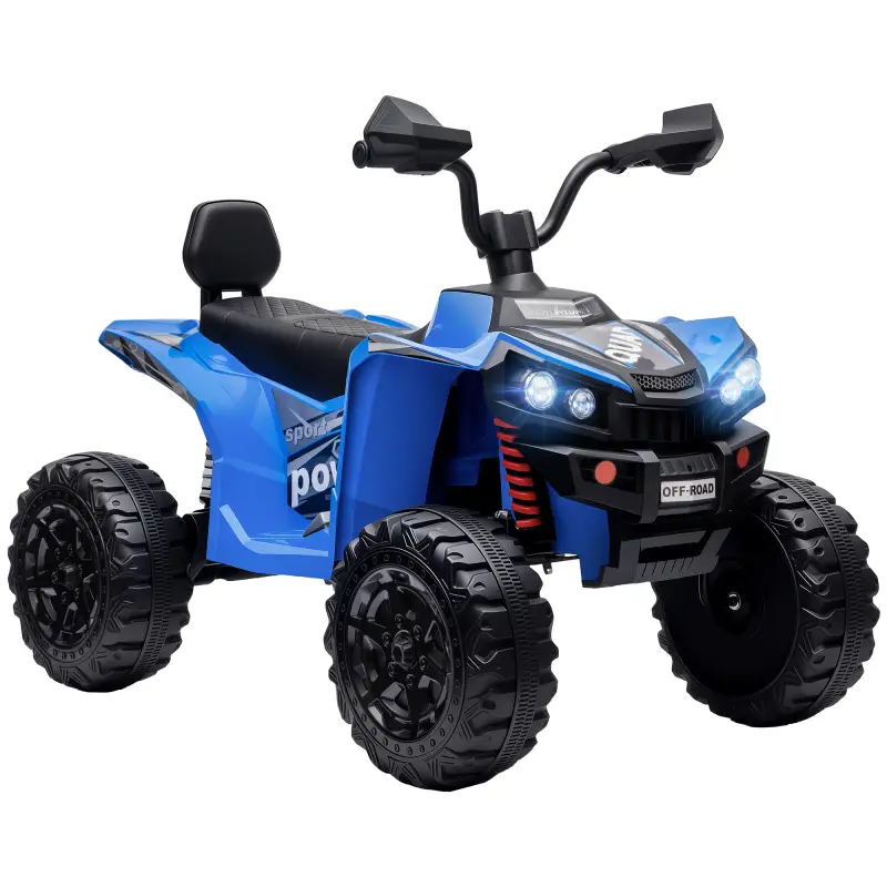 Quad Eléctrico Niños 24V 2 Plazas 2 Motores 120 W Batería de Litio Suspensión Arranque Suave 4-6 km/h 3-8 Años Azul Quad Eléctrico Niños 24V 2 Plazas 2 Motores 120 W Batería de Litio Suspensión Arranque Suave 4-6 km/h 3-8 Años Azul