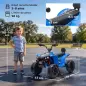 Quad Eléctrico Niños 24V 2 Plazas 2 Motores 120 W Batería de Litio Suspensión Arranque Suave 4-6 km/h 3-8 Años Azul Quad Eléctrico Niños 24V 2 Plazas 2 Motores 120 W Batería de Litio Suspensión Arranque Suave 4-6 km/h 3-8 Años Azul