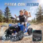Quad Eléctrico Niños 24V 2 Plazas 2 Motores 120 W Batería de Litio Suspensión Arranque Suave 4-6 km/h 3-8 Años Azul Quad Eléctrico Niños 24V 2 Plazas 2 Motores 120 W Batería de Litio Suspensión Arranque Suave 4-6 km/h 3-8 Años Azul
