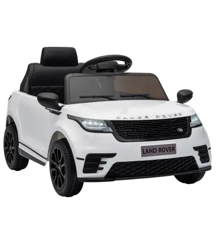 Coche Eléctrico SUV Niños Licencia Range Rover Velar 12V Control Remoto Batería Litio Motores Suspensión 2-4Años Blanco