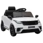 Coche Eléctrico SUV Niños Licencia Range Rover Velar 12V Control Remoto Batería Litio Motores Suspensión 2-4Años Blanco