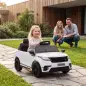 Coche Eléctrico SUV Niños Licencia Range Rover Velar 12V Control Remoto Batería Litio Motores Suspensión 2-4Años Blanco
