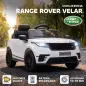 Coche Eléctrico SUV Niños Licencia Range Rover Velar 12V Control Remoto Batería Litio Motores Suspensión 2-4Años Blanco
