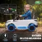 Coche Eléctrico SUV Niños Licencia Range Rover Velar 12V Control Remoto Batería Litio Motores Suspensión 2-4Años Blanco