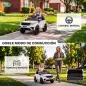 Coche Eléctrico SUV Niños Licencia Range Rover Velar 12V Control Remoto Batería Litio Motores Suspensión 2-4Años Blanco